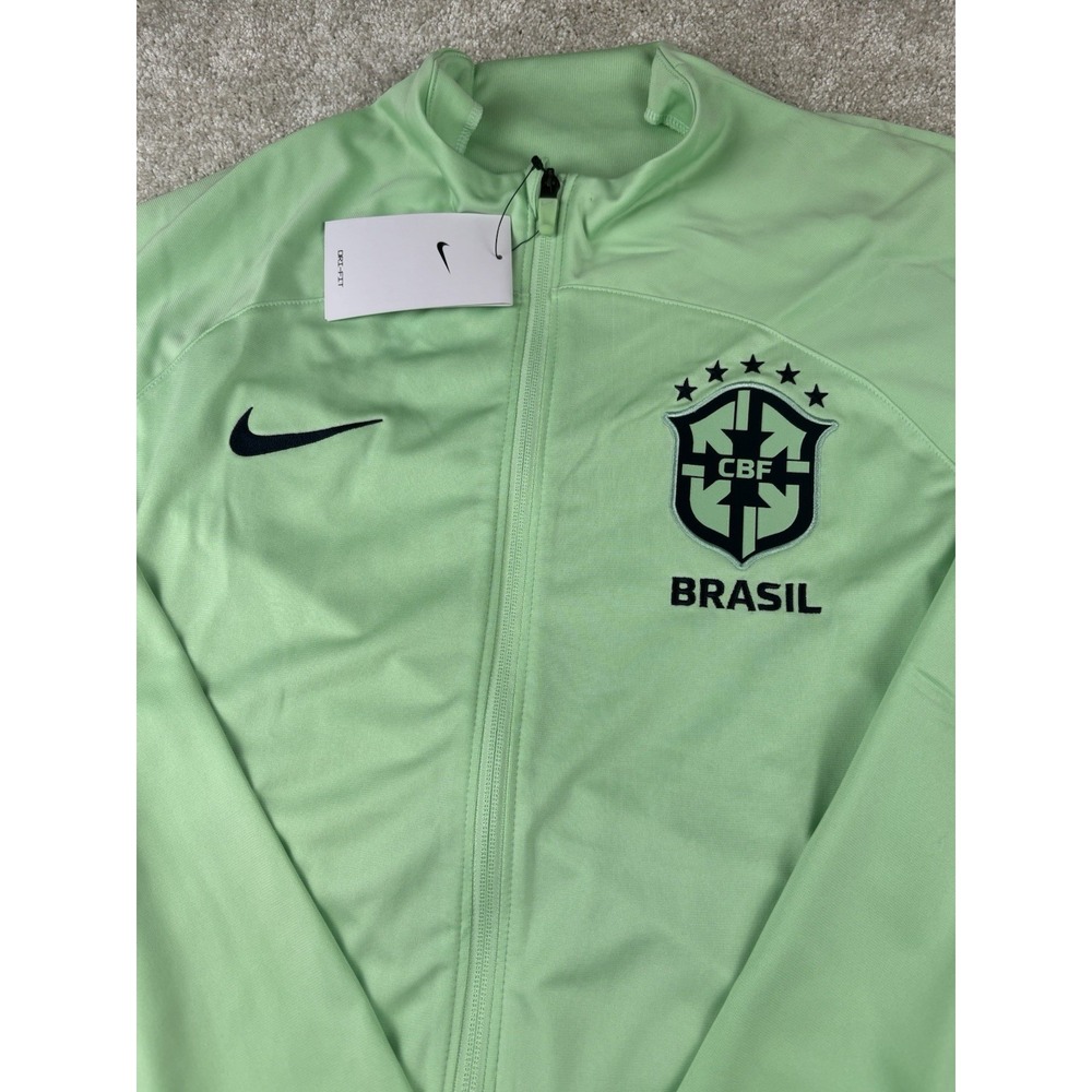 Nike Brazil Dri-Fit Strike Warm Up Soccer Jacket DX1950-390 Size XL
